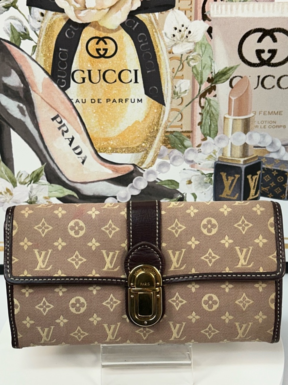 Louis Vuitton Monogram Idylle Portefeiulle Sarah Wallet 😍 - Picture 4 of 17